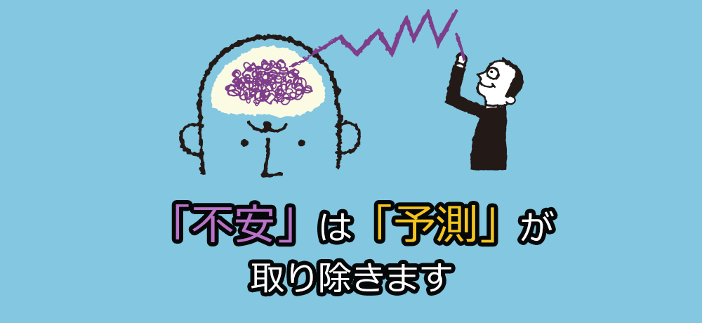 「不安」は「予測」が取り除きます